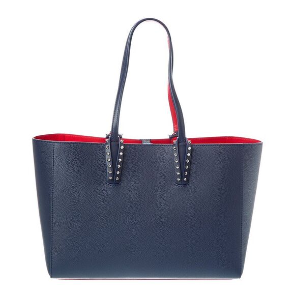 Christian Louboutin Cabata Small Leather Tote, Blue - Picture 2 of 4